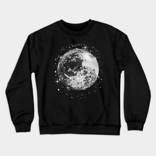 Black And White Disco Crewneck Sweatshirt